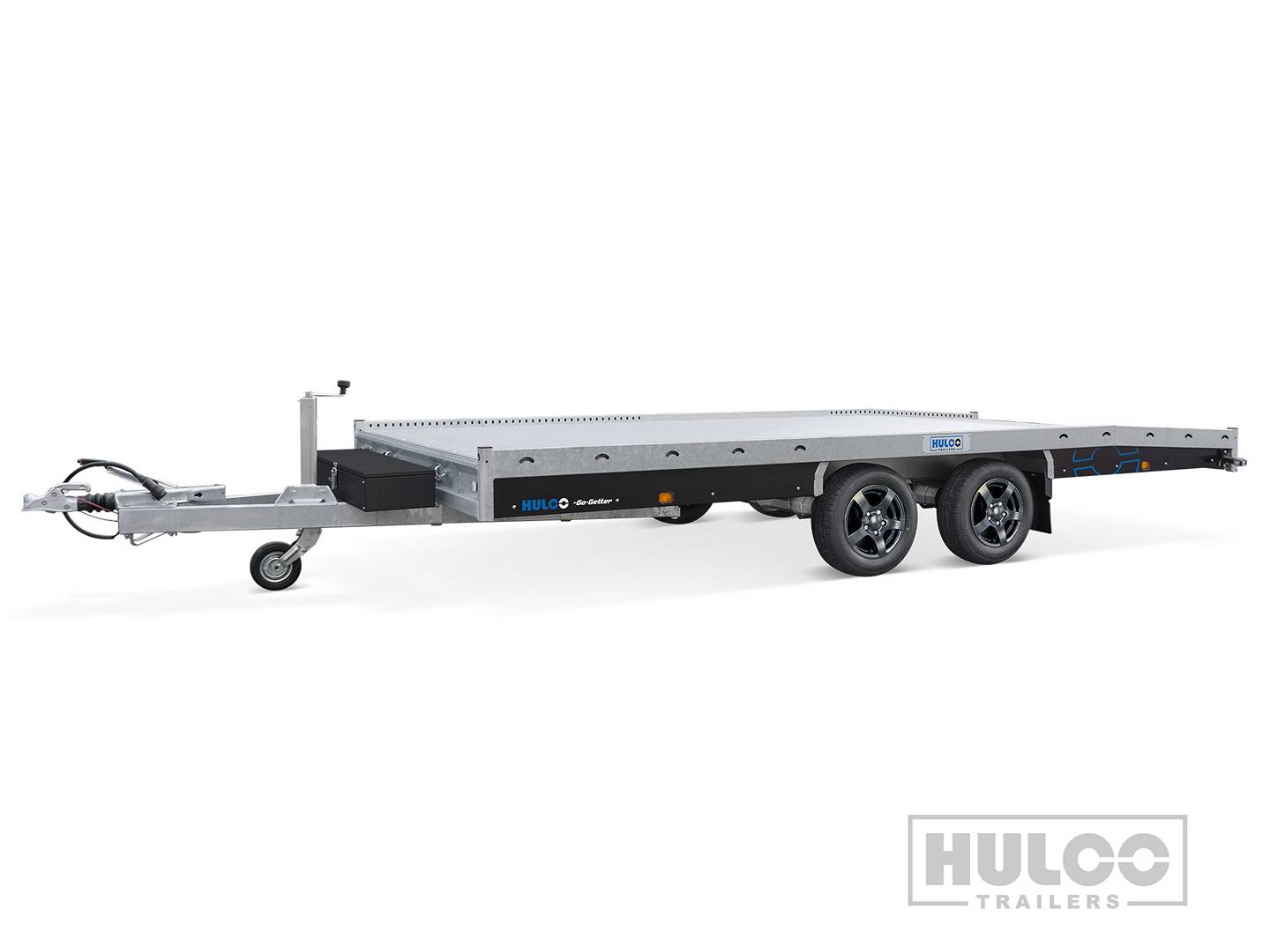 Autotransporter met 3 auto's die cast/plastic 26cm