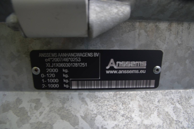 Productfoto Anssems PSX 2000 (325x178cm) met huif 
