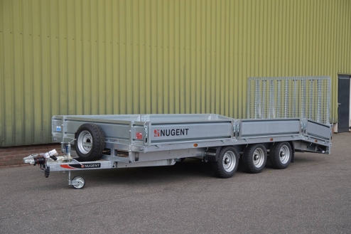 Productfoto van Nugent B5523T-DS-AL-RTD Beavertail (550x230) 3500kg machine transporter