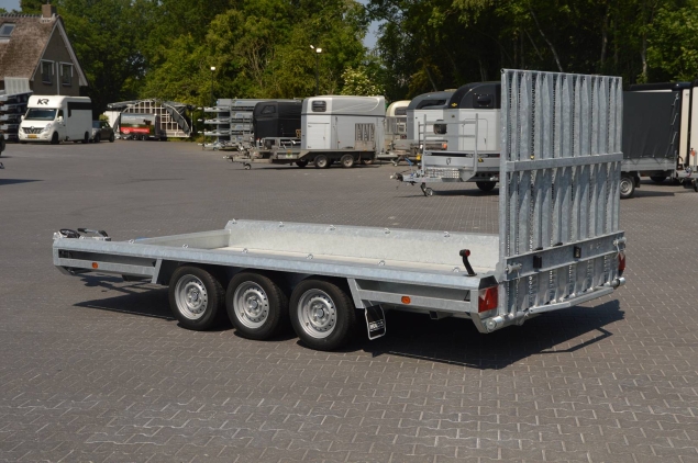 Productfoto Hulco Terrax-3 LK machine transporter (394x180cm) VERSTERKT CHASSIS! 