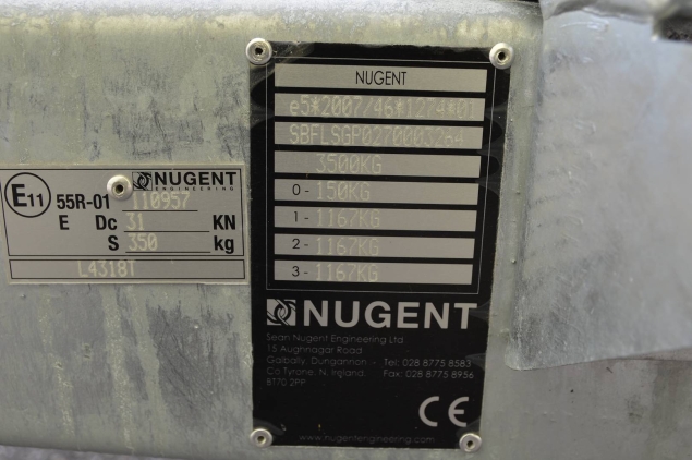 Productfoto Nugent veetrailer L4318T-H CT (432x180x216cm)