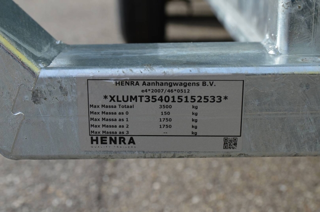 Productfoto Henra Machine Transporter MT354015 (400x150cm) met verschuifbare rijplaten 