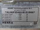 Miniatuur foto Henra 3 zijdige kipper 3500kg KP354018 2 asser (401x185cm)