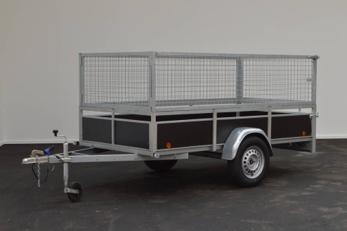 Productfoto van Super nette bakwagen met loofrekken en zeil (257x129x100cm)