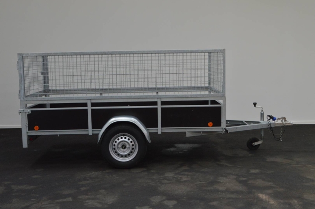 Productfoto Super nette bakwagen met loofrekken en zeil (257x129x100cm)
