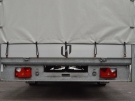 Miniatuur foto Henra plateauwagen met huif (401x185x219cm) 2700kg 