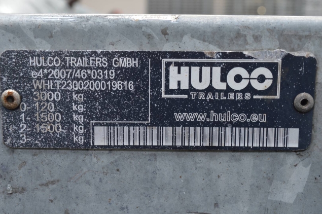 Productfoto Hulco Terrax-2 3000kg korte klep (394x180cm) 
