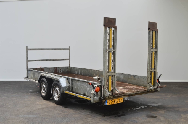 Productfoto Peters machine transporter met vaste rijplaten 3500kg (425x174cm)